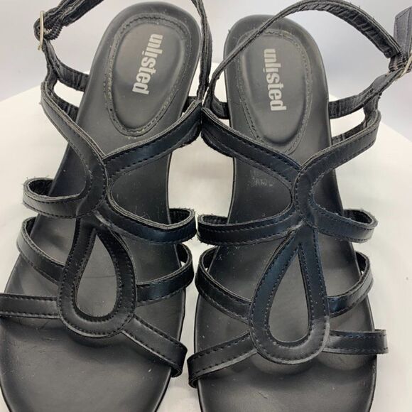 Unlisted Multi Color Stripe Sandal Wedge - Picture 3 of 8